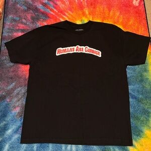 Assholes Live Forever 2XL Graphic Tee Humans are Garbage